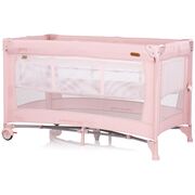 Patut pliabil Chipolino Glory cu laterala culisanta pink marshmallow HUBKOSIGL2504PM