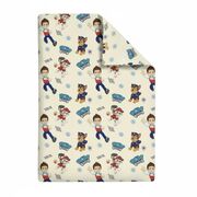 Set pilota si perna din bumbac ranforce cu Paw Patrol Crem pentru pat 2-8 / 2-12 ani - ASC6427968007492