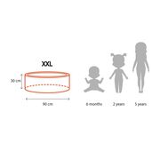 Piscina Uscata Cu 200 De Bile (transparent, Roz Pastel, Alb Perlat, Gri) Meowbaby  , 90x30 Cm, Catifea Ecru Pjbveo211