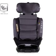 Scaun auto Chipolino Clima Air I-Size 40-150 cm cu sistem Isofix si sezut rotativ anthracite HUBSTKCLA2504AN