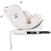 Scaun auto Chipolino Clima Air I-Size 40-150 cm cu sistem Isofix si sezut rotativ biscotta HUBSTKCLA2503BI