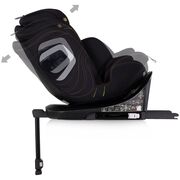 Scaun auto Chipolino Clima Air I-Size 40-150 cm cu sistem Isofix si sezut rotativ blackberry HUBSTKCLA2501BB