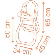 Scaun de masa pentru papusa Smoby Baby Nurse Highchair HUBS7600220388
