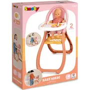 Scaun de masa pentru papusa Smoby Baby Nurse Highchair HUBS7600220388