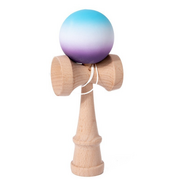 Kendama cauciucată Grip 18 cm, Gradient Albastru Alb Violet, antiderapant - ASC6427968007720
