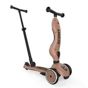 Trotineta Copii Cu Sezut Si Maner, Transformabila 3in1, Highwaykick 1 Push And Go Mocha, 1-5 Ani, Pana La 50 Kg, Scoot  Ride Pjb820