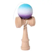 Kendama cauciucată Grip 18 cm, Gradient Albastru Alb Violet, antiderapant - ASC6427968007720