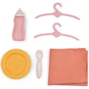 Valiza multifunctionala pentru papusi Smoby Baby Nurse Nursery Suitcase 3 in 1 cu 6 accesorii HUBS7600220392