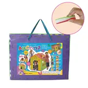 Casuta educativa pentru copii, abc, din spuma