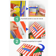 Magazin de jucarie tip casuta cu accesorii - joc de rol