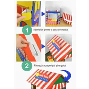 Magazin de jucarie tip casuta cu accesorii - joc de rol