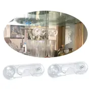 Opritor usa dulap, din plastic, transparent, 2 buc