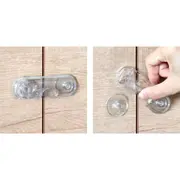 Opritor usa dulap, din plastic, transparent, 2 buc