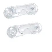 Opritor usa dulap, din plastic, transparent, 2 buc