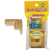 Protectie colturi, culoarea lemnului,  set 4 buc