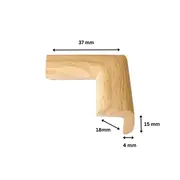 Protectie colturi mobila, din spuma, culoarea lemnului