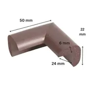 Protectie colturi mobila, maro