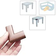 Protectie colturi mobila, maro