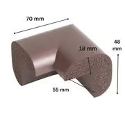 Protectie colturi mobila, maro