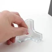 Protectie colturi mobila, trei laturi, transparent, 4 buc