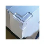 Protectie colturi mobila, trei laturi, transparent, 4 buc