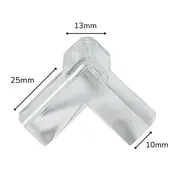 Protectie colturi mobila, trei laturi, transparent, 4 buc