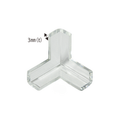 Protectie colturi mobila, trei laturi, transparent, 4 buc