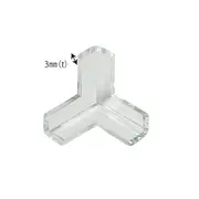 Protectie colturi mobila, trei laturi, transparent, 4 buc