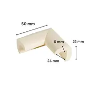 Protectie colturi mobila copii, crem