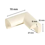 Protectie colturi mobila copii, crem