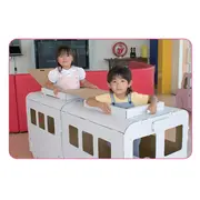 Trenulet din carton, pentru colorat