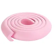 Banda de protectie mobilier, din spuma, 90cm, roz pastel