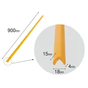 Banda protectie colturi, din spuma, 90cm, crem