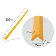 Banda protectie colturi, din spuma, 90cm, crem