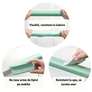 Banda protectie colturi, din spuma, 90cm, mov pastel