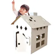 Casuta pentru copii de colorat ,   joc creativ cu accesorii