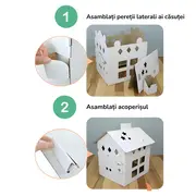 Casuta pentru copii de colorat ,   joc creativ cu accesorii