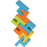 Joc de echilibru pentru copii, de lemn, 24 piese, goki