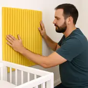 Panou decorativ perete spuma cauciuc 600x900x9 - siguranta copii