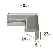 Protectie colturi mobila, argintiu metalizat