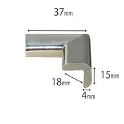 Protectie colturi mobila, argintiu metalizat