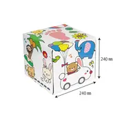 Suport picioare wc, scaunel inaltator pentru pozitia ghemuit pe toaleta in forma cubica, set 2 buc