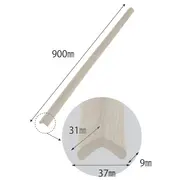 Banda protectie colturi, din spuma, culoarea lemnului alb, 90cm