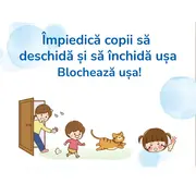 Blocator usa copii ,   sistem anti-deschidere usor de montat