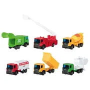 Camioane autoutilitare, pentru copii 3 ani+,  set 5 modele, goki
