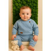 Costumas bleu bebelusi – set calduros si confortabil pentru baietei trmd0801