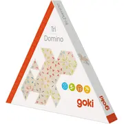 Joc domino, de logica, 5 ani+, din lemn, tri-domino