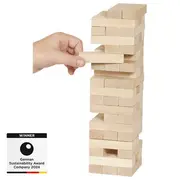 Joc jenga, de lemn, 4 ani +, pentru copii si adulti, goki - joc de coordonare