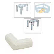 Protectie colturi mobila copii set 4buc spuma lemn alb   carboysafety