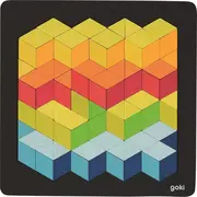 Puzzle 3d lemn copii, 46 piese, goki